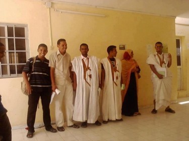 صورة من الطلاب المطرودين "صفحة موريتانيا الغد"